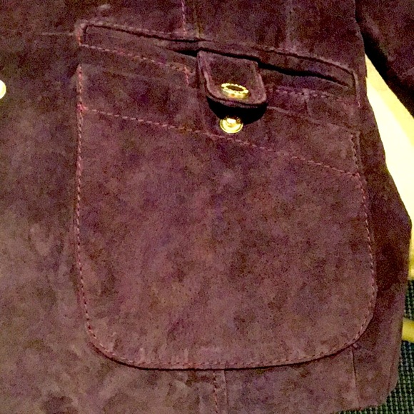 Bernardo Purple Suede Jacket - Picture 6 of 6